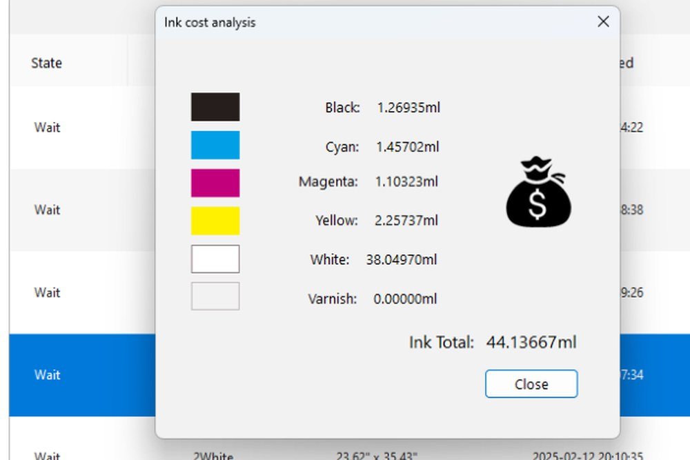 Procena troška po nalogu u artisJet WORKSTATION softveru