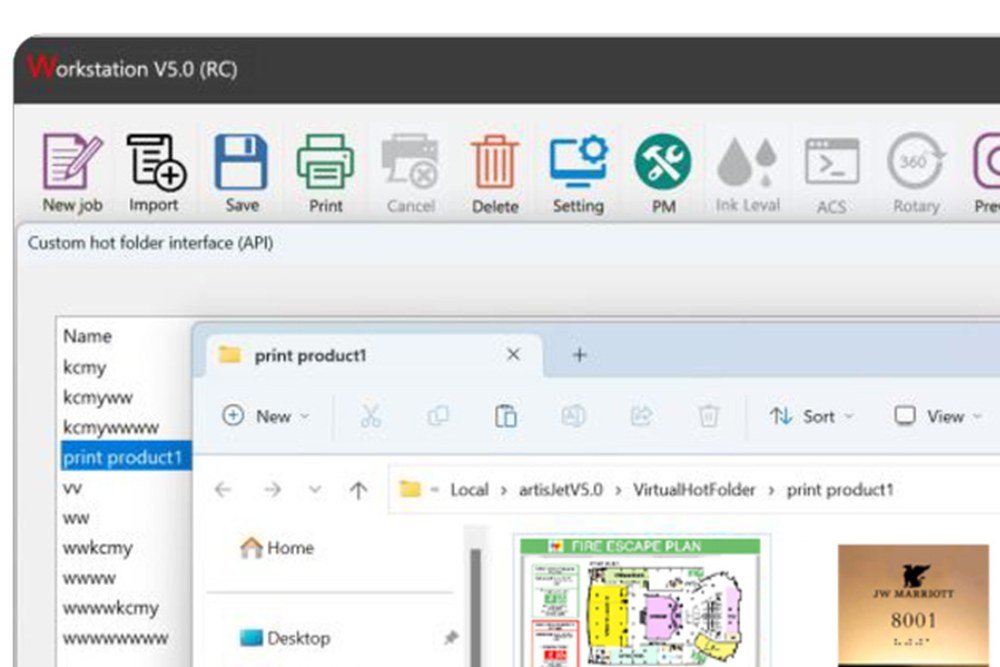 HOT Folder integracija u artisJet WORKSTATION softveru