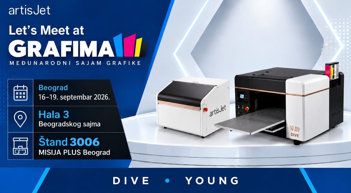 Posetite nas na sajmu GRAFIMA, 16-19. septembar 2026, Hala 3, štand 3006